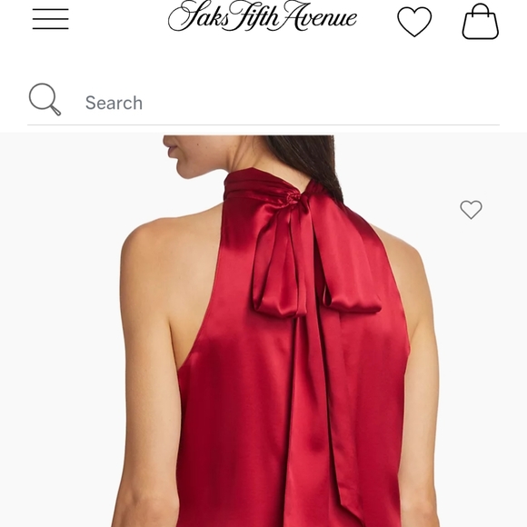 Ramy Brock tie neck top, burgundy size extra small. - Picture 4 of 6